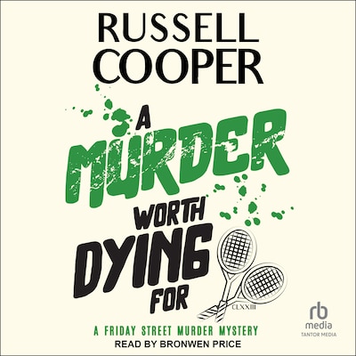 A Murder Worth Dying For – omslag til lydbogen af Russell Cooper