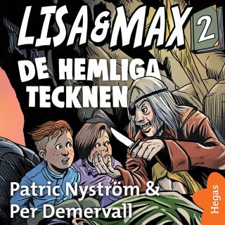 De hemliga tecken – omslag till ljudboken av Patric Nyström