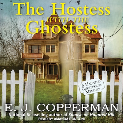 The Hostess with the Ghostess – omslag til lydbogen af E.J. Copperman