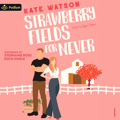 Strawberry Fields for Never – omslag til lydbogen af Kate Watson
