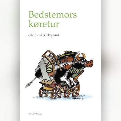 Bedstemors køretur – omslag til lydbogen af Ole Lund Kirkegaard