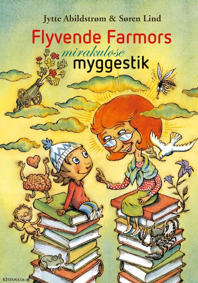 Flyvende farmors mirakuløse myggestik – omslag til lydbogen af Jytte Abildstrøm, Søren Lind