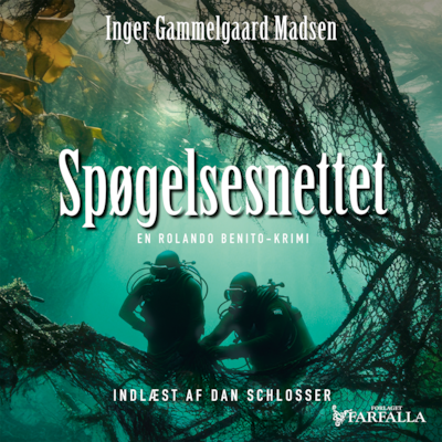 Spøgelsesnettet – omslag til lydbogen af Inger Gammelgaard Madsen