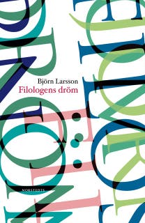 Filologens dröm – omslag till ljudboken av Björn Larsson