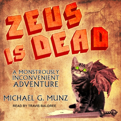 Zeus Is Dead – omslag til lydbogen af Michael G. Munz
