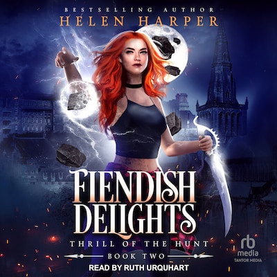 Fiendish Delights – omslag til lydbogen af Helen Harper