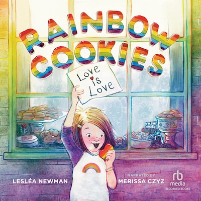 Rainbow Cookies – omslag til lydbogen af Lesléa Newman