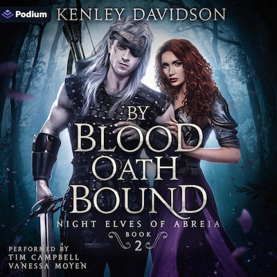 By Blood Oath Bound – omslag til lydbogen af Kenley Davidson