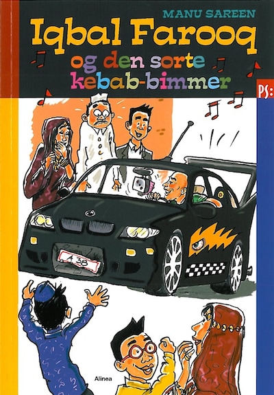 Iqbal Farooq og den sorte kebabbimmer – omslag til lydbogen af Manu Sareen