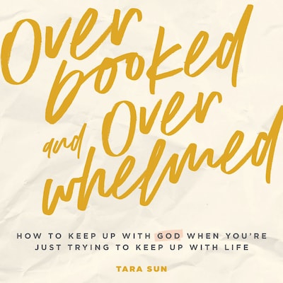 Overbooked and Overwhelmed – omslag til lydbogen af Tara Sun