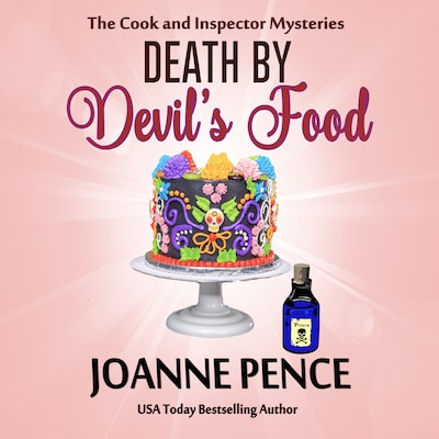Death by Devil's Food – omslag til lydbogen af Joanne Pence