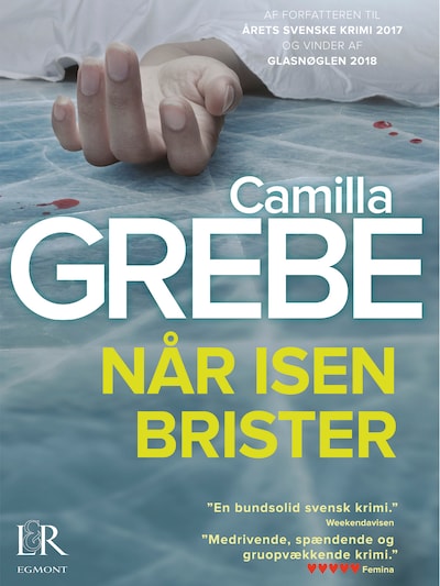 Når isen brister – omslag til lydbogen af Camilla Grebe