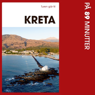 Turen går til Kreta på 89 minutter – omslag til lydbogen af Nastja Arcel
