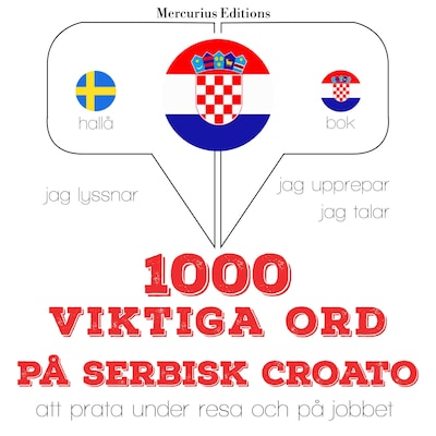 1000 viktiga ord på serbisk croato – omslag till ljudboken av JM Gardner