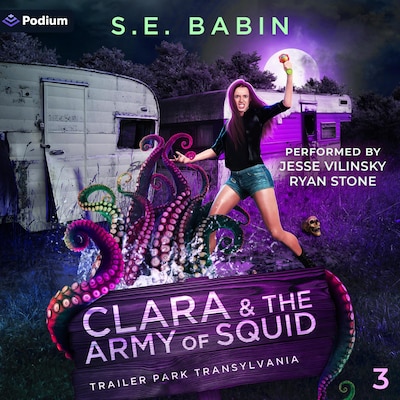 Clara & the Army of Squid – omslag til lydbogen af S.E. Babin