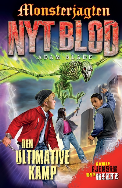 Monsterjagten – Nyt blod (4) Den ultimative kamp – omslag til lydbogen af Adam Blade