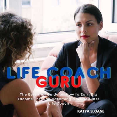 Life Coach Guru – omslag til lydbogen af Katya Sloane