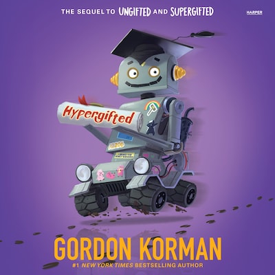 Hypergifted – omslag til lydbogen af Gordon Korman