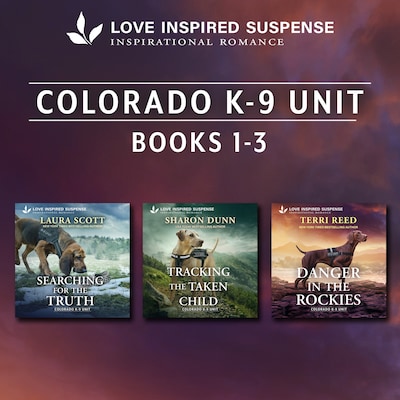 Love Inspired Suspense Colorado K-9 Unit Books 1-3 – omslag til lydbogen af Laura Scott, Sharon Dunn, Terri Reed
