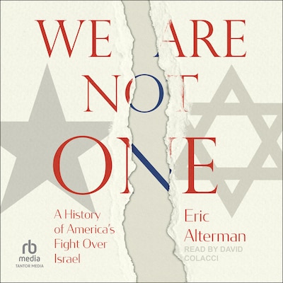 We Are Not One – omslag til lydbogen af Eric Alterman