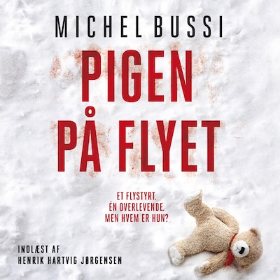 Pigen på flyet – omslag til lydbogen af Michel Bussi