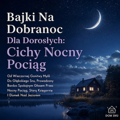 Bajki Na Dobranoc Dla Dorosłych: Cichy Nocny Pociąg – okładka audiobooka, autor Dom Snu