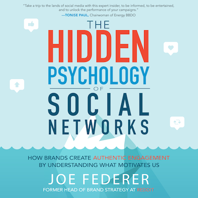 The Hidden Psychology of Social Networks – omslag til lydbogen af Joe Federer
