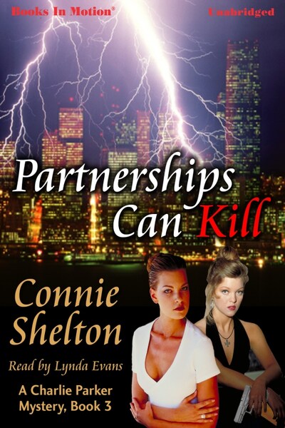 Partnerships Can Kill – omslag til lydbogen af Connie Shelton