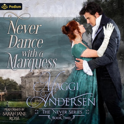 Never Dance with a Marquess – omslag til lydbogen af Maggi Andersen