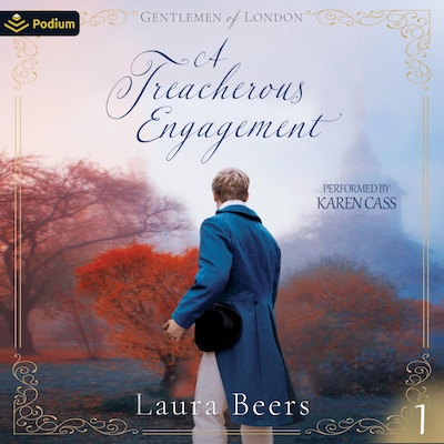 A Treacherous Engagement – omslag til lydbogen af Laura Beers