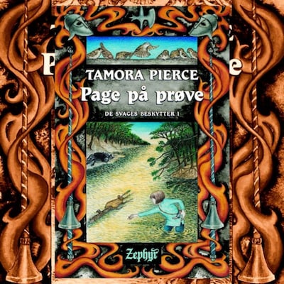 De svages beskytter #1: Page på prøve – omslag til lydbogen af Tamora Pierce