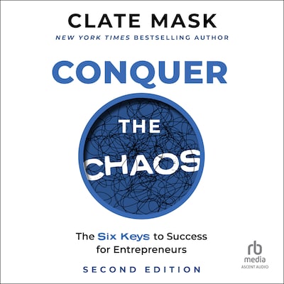Conquer the Chaos – omslag til lydbogen af Clate Mask