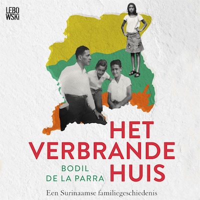 Het verbrande huis – omslag van het luisterboek van Bodil de la Parra