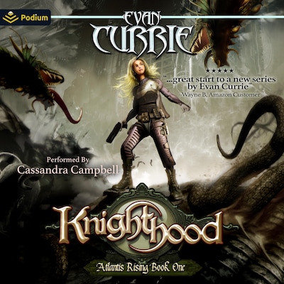 Knighthood – omslag til lydbogen af Evan Currie