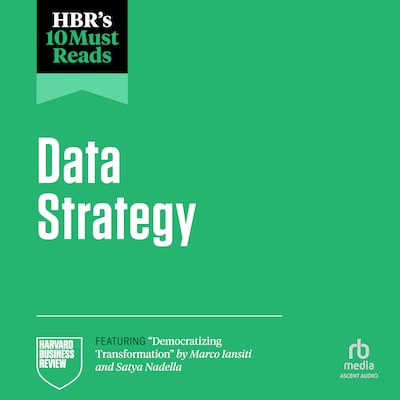 HBR's 10 Must Reads on Data Strategy – omslag til lydbogen af HARVARD BUSINESS REVIEW