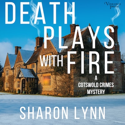 Death Plays with Fire – omslag til lydbogen af Sharon Lynn