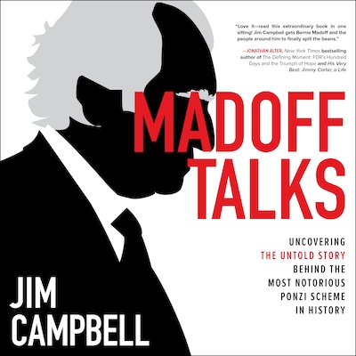 Madoff Talks – omslag til lydbogen af Jim Campbell