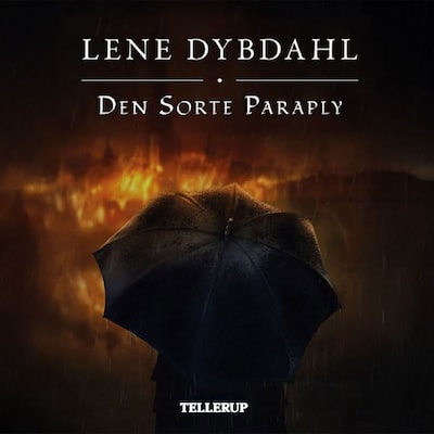 Den sorte paraply – omslag til lydbogen af Lene Dybdahl