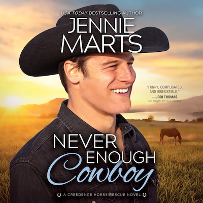 Never Enough Cowboy – omslag til lydbogen af Jennie Marts