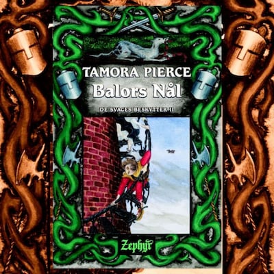 De svages beskytter #2: Balors Nål – omslag til lydbogen af Tamora Pierce