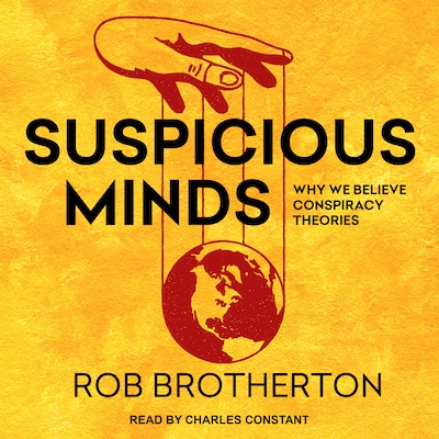 Suspicious Minds – omslag til lydbogen af Rob Brotherton