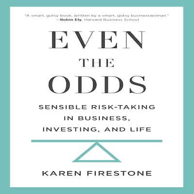 Even the Odds – omslag til lydbogen af Karen Firestone