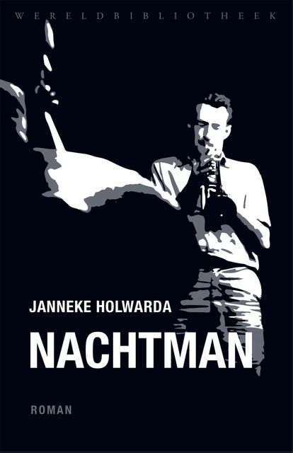 Nachtman – omslag van het luisterboek van Janneke Holwarda