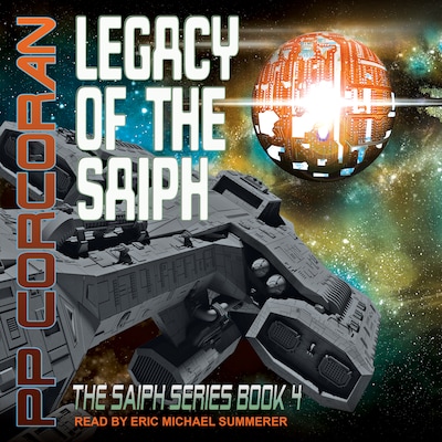 Legacy of the Saiph – omslag til lydbogen af PP Corcoran