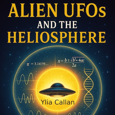 Alien UFOs and the Heliosphere – omslag til lydbogen af Ylia Callan