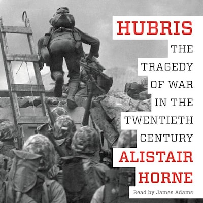 Hubris – omslag til lydbogen af Alistair Horne