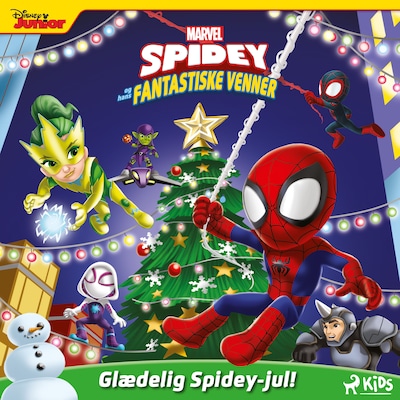Spidey og hans fantastiske venner - Glædelig Spidey-jul! – omslag til lydbogen af Marvel