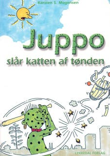 Juppo slår katten af tønden – omslag til lydbogen af Karsten S. Mogensen