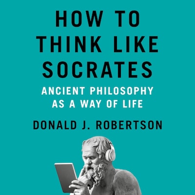 How to Think Like Socrates – omslag til lydbogen af Donald Robertson
