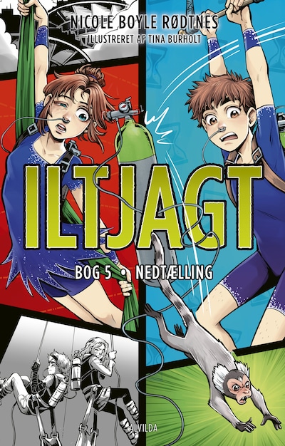 Iltjagt 5: Nedtælling – omslag til lydbogen af Nicole Boyle Rødtnes